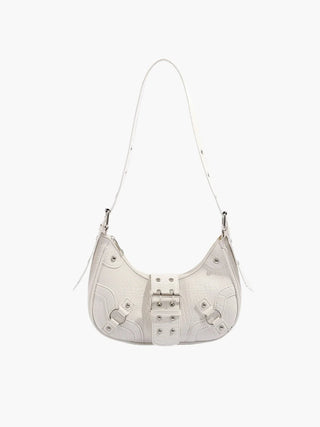 Bella - Sleek Leather Gothic-Inspired Buckle Bag