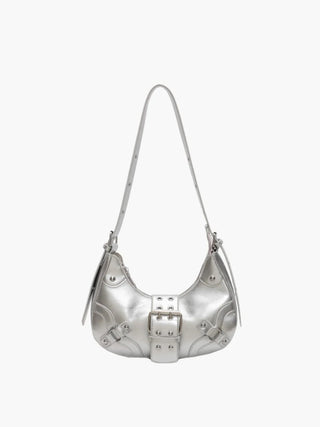 Bella - Sleek Leather Gothic-Inspired Buckle Bag