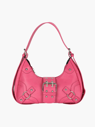 Bella - Sleek Leather Gothic-Inspired Buckle Bag