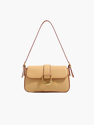 Josie - Sleek Leather Modern Flap Bag