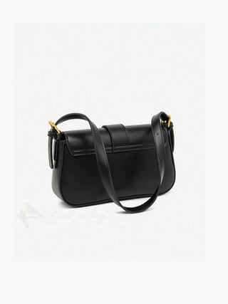 Josie - Sleek Leather Modern Flap Bag