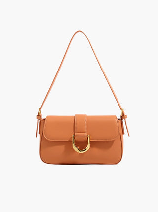 Josie - Sleek Leather Modern Flap Bag