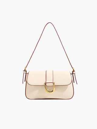 Josie - Sleek Leather Modern Flap Bag