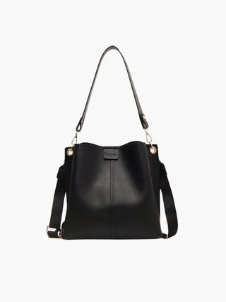 Lucia - Sleek Open-Top Multi-Strap Shoulder Bag