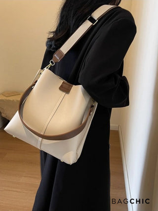 Lucia - Sleek Open-Top Multi-Strap Shoulder Bag