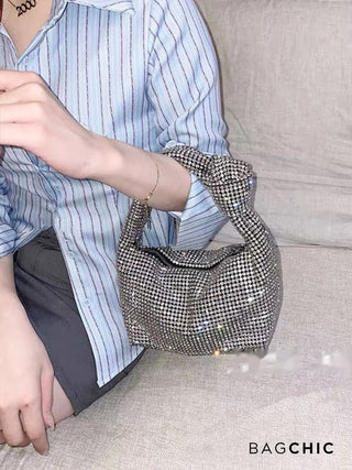 Rylee - Sparkle Knot Rhinestone Mini Bag