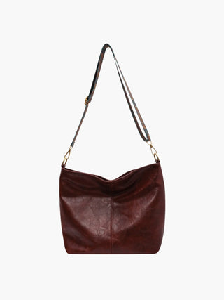 Ashley - Square Shape Leather Hobo Bag