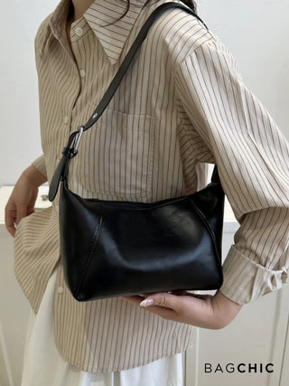 Amira - Textured Leather Everyday Shoulder Bag