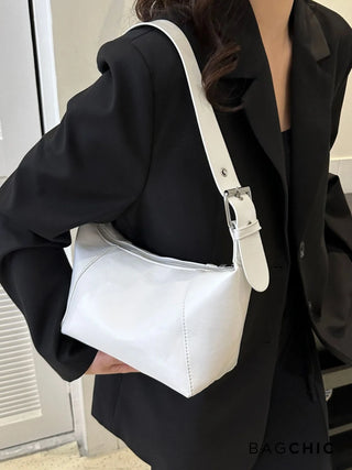 Amira - Textured Leather Everyday Shoulder Bag