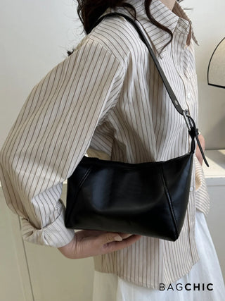 Amira - Textured Leather Everyday Shoulder Bag