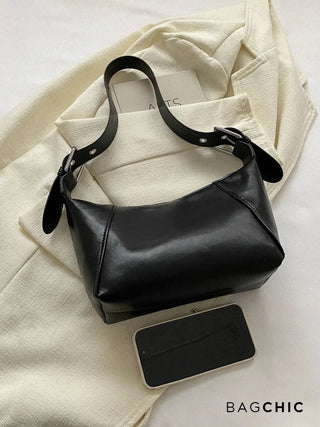 Amira - Textured Leather Everyday Shoulder Bag