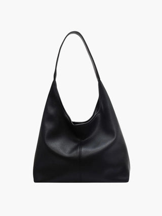 Margaret - Textured Leather Slouchy Hobo Bag
