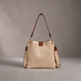 Lucia - Sleek Open-Top Multi-Strap Shoulder Bag