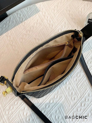 Elsie - Woven Leather Mini Bucket Bag