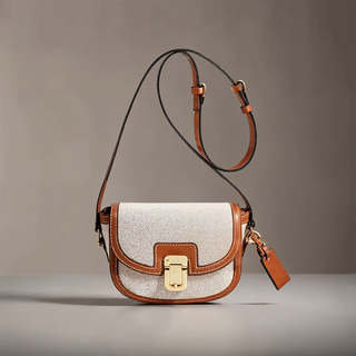 Luna - Canvas and Leather Mini Crossbody Bag