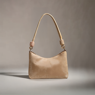 Sophie - Leather Knotted Strap Hobo Bag