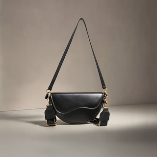 Everly - Leather Wave Flap Crossbody Bag