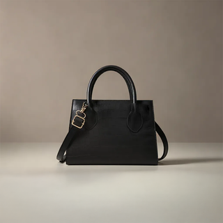 Isla - Croc Texture Leather Top Handle Bag
