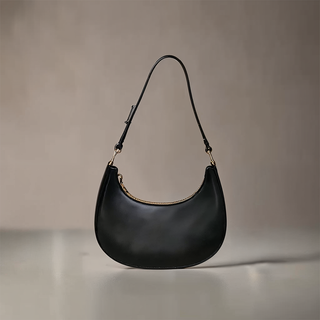 Madelyn - Leather Half-Moon Shoulder Bag