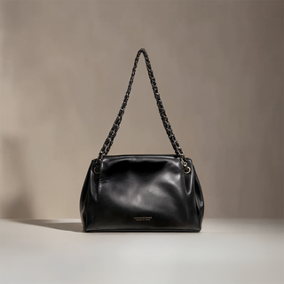 Sienna - Vintage Leather Chain Strap Shoulder Bag