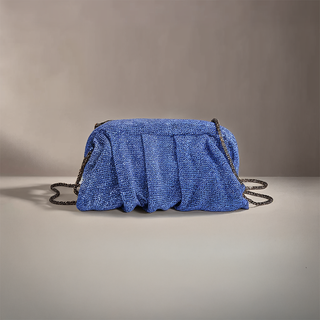 Julia - Sparkle Ruched Rhinestone Mini Bag