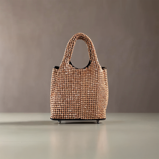 Emery - Luxe Rhinestone Mini Bucket Bag