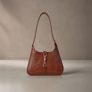 Eden - Minimalist Leather Saddle Shoulder Bag