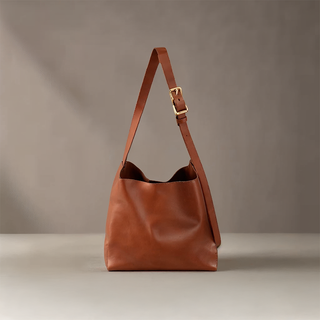 Lily - Classic Leather Adjustable Strap Tote Bag