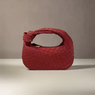 Juliette - Woven Knot Mini Suede Shoulder Bag