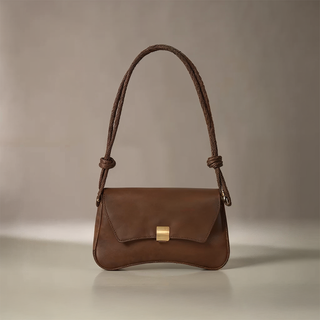 Willow - Fashion Leather Curved Flap Handbag