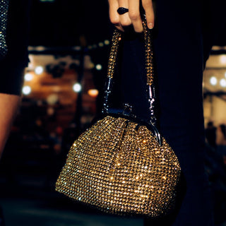 Amara - Sparkle Vintage Rhinestone Handle Bag