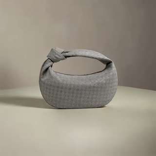 Juliette - Woven Knot Mini Suede Shoulder Bag