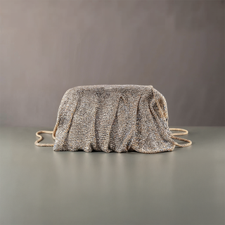 Julia - Sparkle Ruched Rhinestone Mini Bag