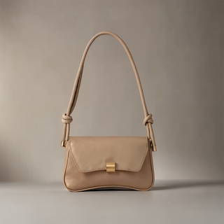 Willow - Fashion Leather Curved Flap Handbag