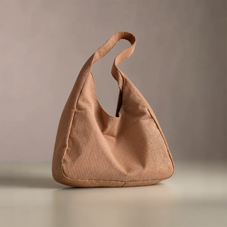 Sarah - Retro Corduroy Slouchy Tote Bag