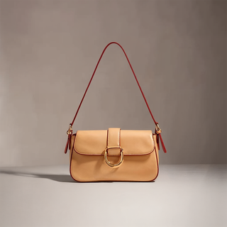 Josie - Sleek Leather Modern Flap Bag
