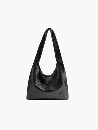 Camila - Chain Mesh Hobo Bag with Soft Drape Design