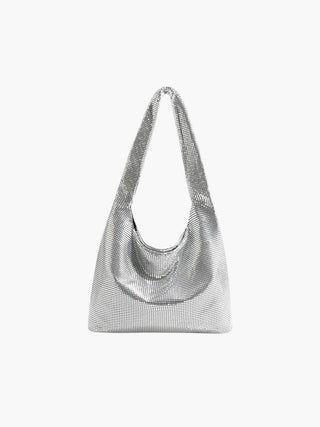 Camila - Chain Mesh Hobo Bag with Soft Drape Design