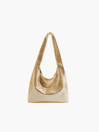 Camila - Chain Mesh Hobo Bag with Soft Drape Design