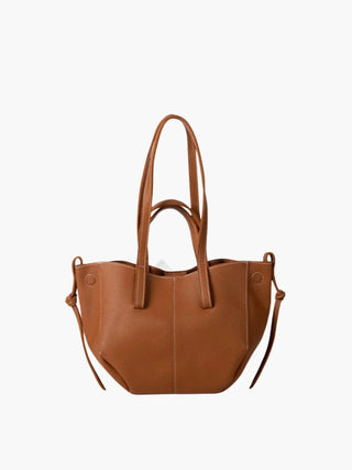 Hazel - Classic Double Handle Leather Tote