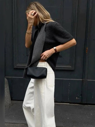 Gianna - Classic Leather Boxy HandBag