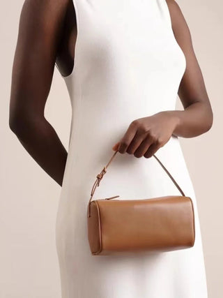 Gianna - Classic Leather Boxy HandBag