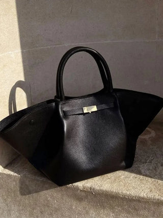 Aurora - Classic Leather Charm Tote Bag