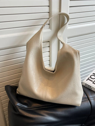 Ruby - Leather Slouchy Hobo Shoulder Bag