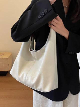 Ruby - Leather Slouchy Hobo Shoulder Bag