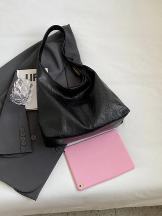 Ruby - Leather Slouchy Hobo Shoulder Bag