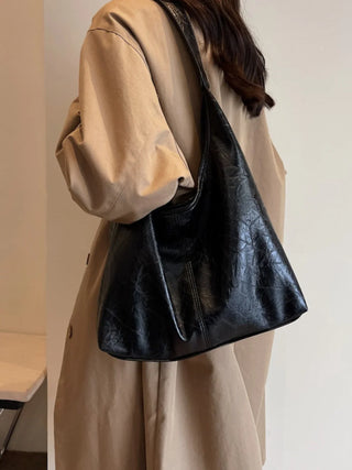 Ruby - Leather Slouchy Hobo Shoulder Bag