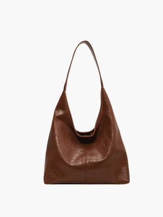 Ruby - Leather Slouchy Hobo Shoulder Bag