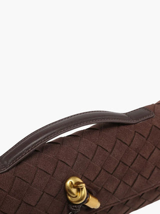 Georgia - Suede Braided Clasp Clutch Bag