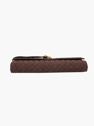 Georgia - Suede Braided Clasp Clutch Bag